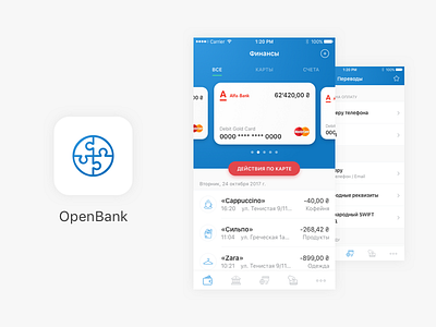 Online Banking App & Icon Design