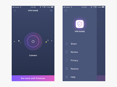 VPN App & Icon Design app app icon design icon ios vpn