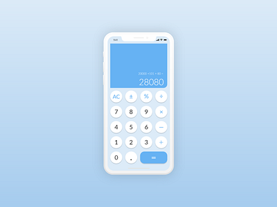 Daily UI #004 Calculator adobexd app calculator daily ui dailyui dailyui 004 design ui