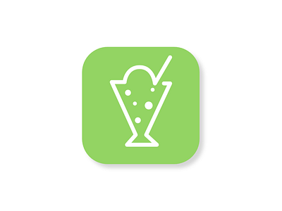 Daily UI #005 App Icon. An app for melon soda float enthusiasts! adobexd app appicon daily ui dailyui dailyui 005 icon