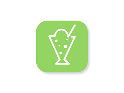 Daily UI #005 App Icon. An app for melon soda float enthusiasts!