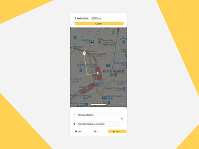 DailyUI #020 Location Tracker adobe xd app design dailyui dailyui 020 design location tracker ui yellow