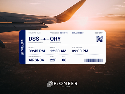 DailyUI #024 Boarding pass adobexd airline boardingpass branding dailyui dailyui 024 simple simple clean interface ticket ui