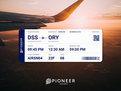 DailyUI #024 Boarding pass