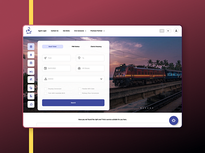 Customary IRCTC Redesign design desktop app ui webdesign