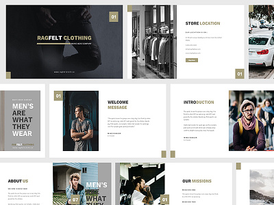 Man Fashion Powerpoint Template design illustration portfolio powerpoint design powerpoint presentation powerpoint template template design typography web