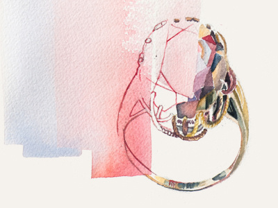 Ring illustration paint ring water watercolor
