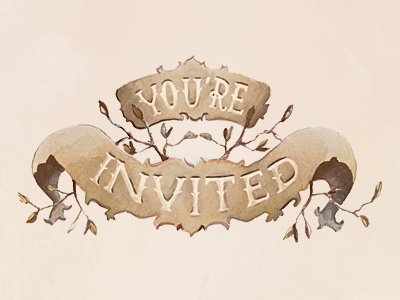 You're Invited painting