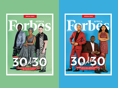 Cover Design | Forbes Africa 30 under 30 concept cover design graphic design magazine print publishing