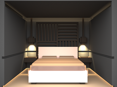 Soothing Bedroom bedroom interiordesign magicavoxel voxel voxelart