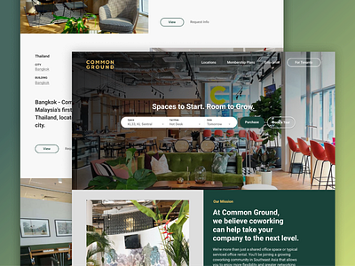 Coworking Space - Common Ground coworking interior design landing landing page malaysia page design space