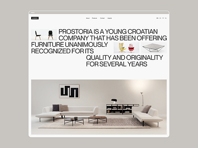 Prostoria — website concept