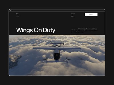 Orca Aerospace — website concept ui uprock