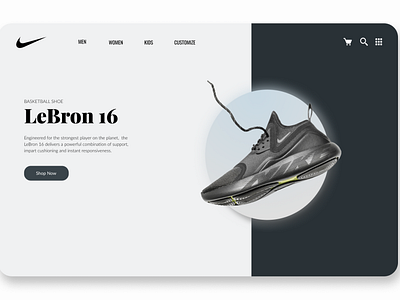 Nike Lebron Landing Page Redesign