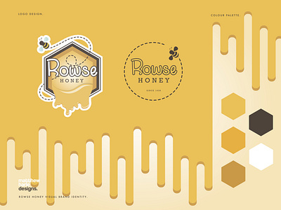 Rowse Honey Logo Rebrand Concept. branding design graphic design icon identity design illustrator logo logo design logodesign logomark