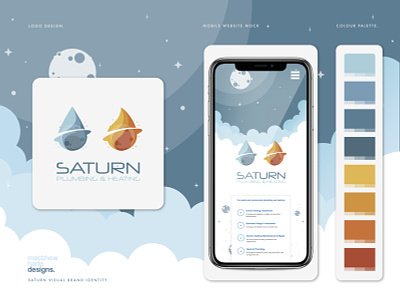 Saturn Plumbing & Heating Rebrand Concept. branding design graphic design icon identity design illustrator logo logo design logodesign logomark