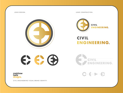 Civil Engineering Logo Concept brand identity branding design graphic design illustrator logo logo design logo designer logodesign logomark
