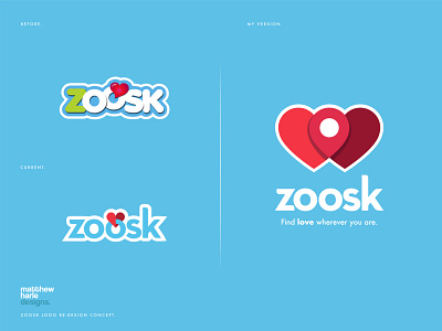 ZOOSK Logo Re-design. branding graphic design logo logo design logodesign