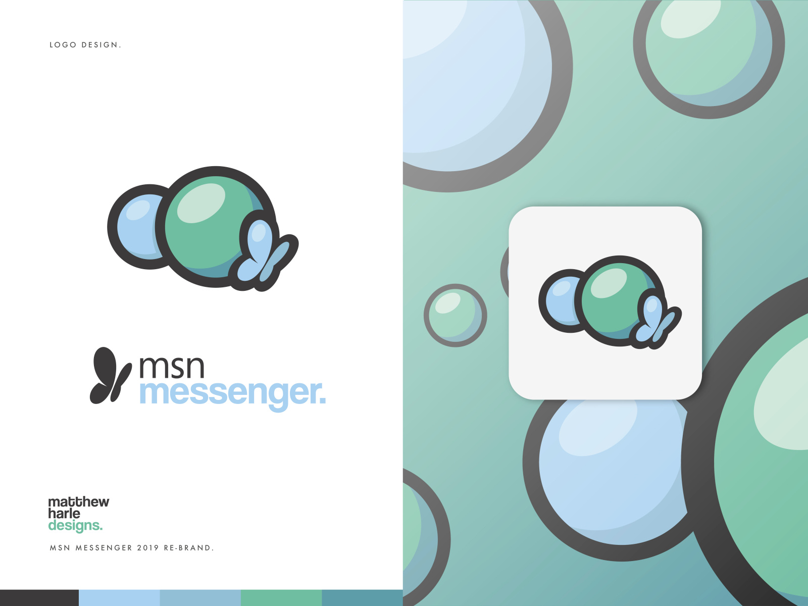 MSN Messenger - Rebrand Project - Logo Design. by Matthew Harle on Dribbble
