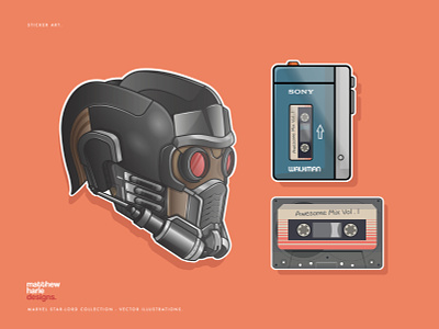 Marvel's Guardians Of The Galaxy 'Star-Lord' Starter Kit design designs flat vector graphic design illustration art illustration design illustration digital illustrationart illustrations illustrator logo logodesign sticker design vector vector artist vector artwork vector design vector graphic vector illustration vectorart