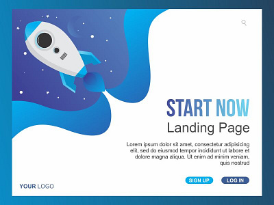Landing Page app art brand branding character design graphic design icon identity illustration illustrator logo mobile type ui ux web website