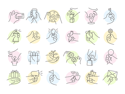 Hands icons