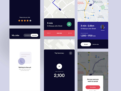 Mobile app for Ride Hailing Service (Driver App)