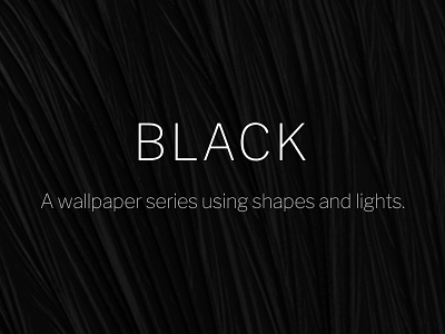 Black Wallpaper Series