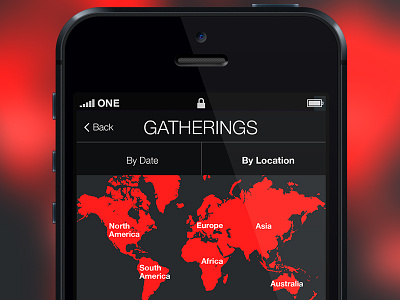 Event Listing Map app event registration iphone map