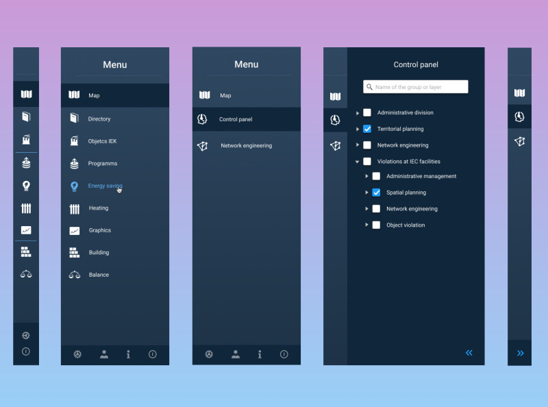 Side Navigation Menu For Ongoing Project UI UX By Jana Dubovskaja On 