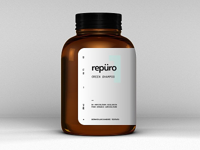 Repuro conditioner logo minimal packaging shampoo