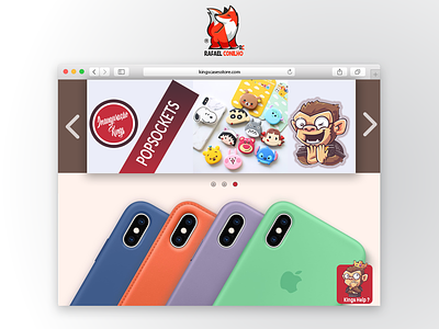 Layout Site cases kingscasesstore layout monkey popsockets site site design template