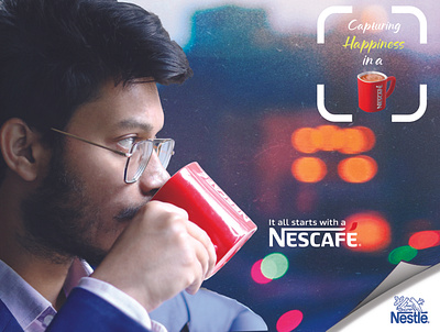 Nescafe AD advertising branding design