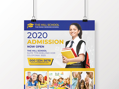 School Admission Flyer admission admission card child child education children colorful colorful flyer curriculum curriculum vitae education flyer invitation junior kid kids kindergarten open open day play group