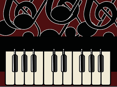 Piano & Wine | Fanzine Design design fanzine design illustration magazine design vector