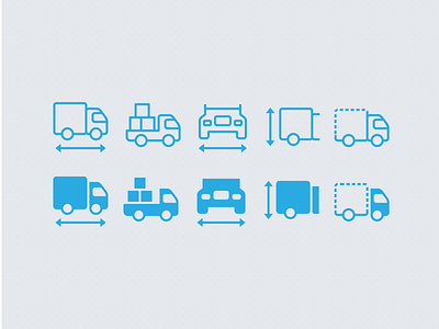 Truck specification Icons icon design icons icons pack ios ios7