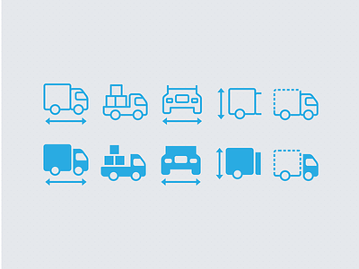 Truck specification Icons