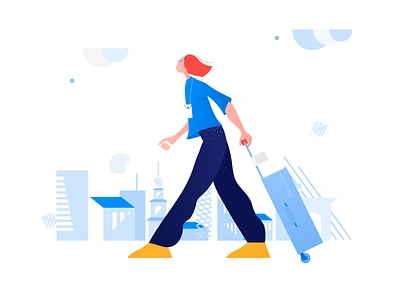 Clip Style: Travel Illustration design flat illustration minimal vector web