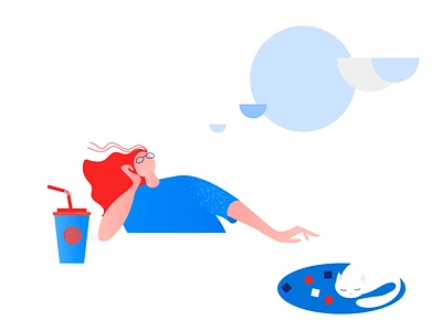 Clip Style: Dream Illustration flat illustration minimal vector web