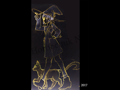 little witch sketch character character design design pencil scketch
