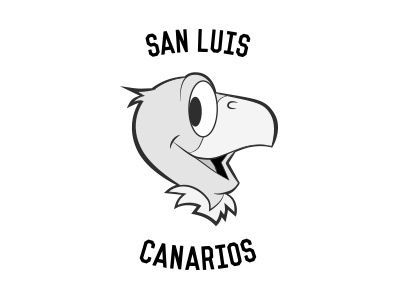 San Luis Canarios athletic chile collegiate condor football futbol illustration logo retro soccer