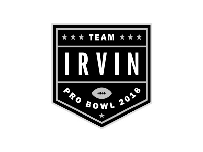 Team Irvin crest football logo team