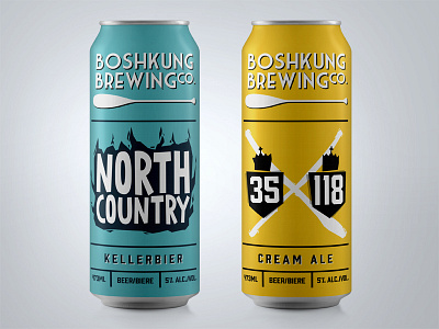 Boshkung Brewing beer branding brewing illustration label packaging