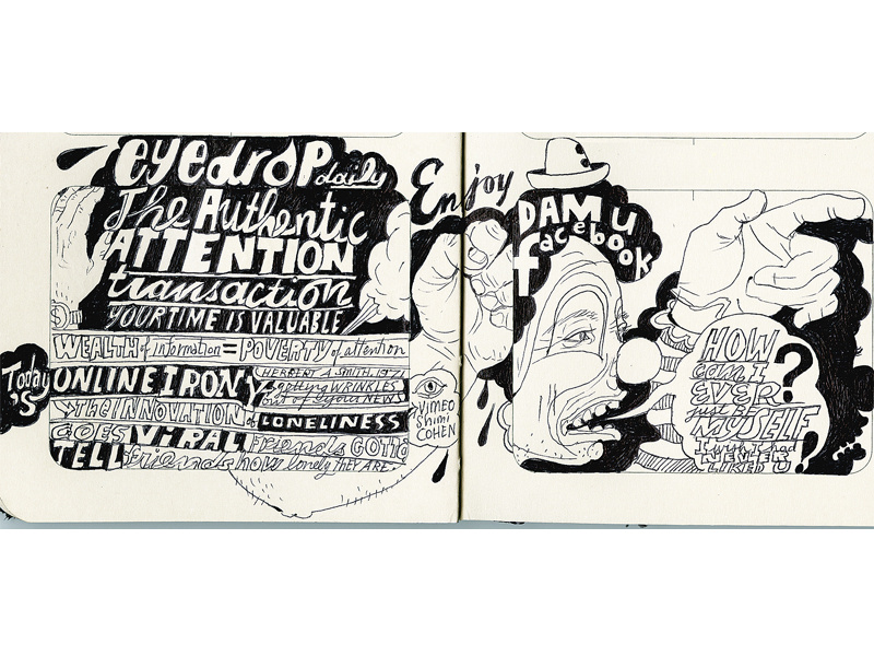 EyeDropDaily 1 drawing graphic clowns text joe morse illustration communication ideas joe morse