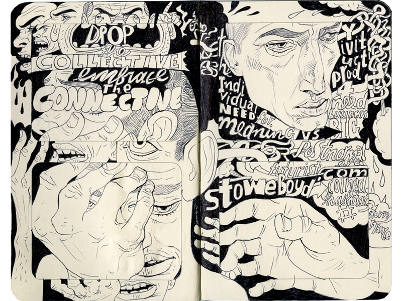Stowe Boyd hashtag joe morse illustration type graphic business