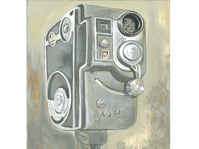 Nizo camera film illustration joe morse painting