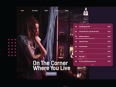 Daily Ui 003- Landing Page for the Paper Kites Album