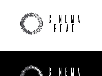 CINEMA ROAD branding flat icon identity illustration illustrator logo minimal