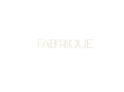 FAB’RIQUE branding design illustrator logo minimal vector