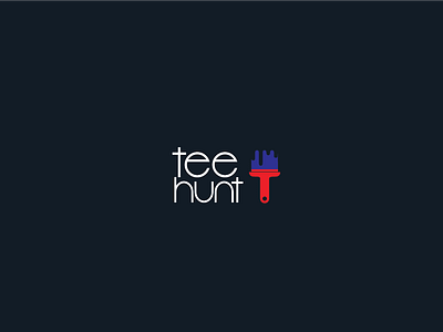 Tee Hunt app branding clean flat icon identity illustration illustrator logo minimal vector